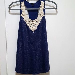 Express women's sequin top- small
